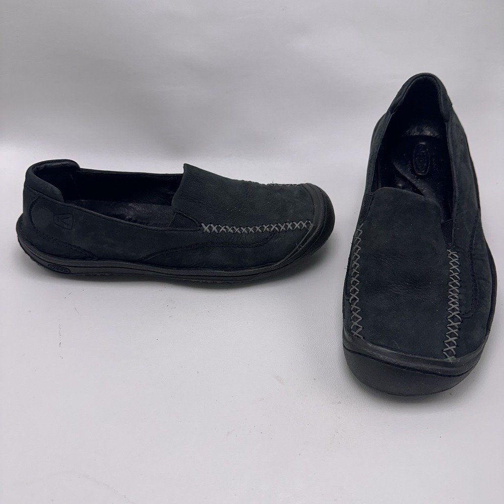 Keen Women Shoe Golden Loafer Size 7M Black Hiking Walking Flat 53009